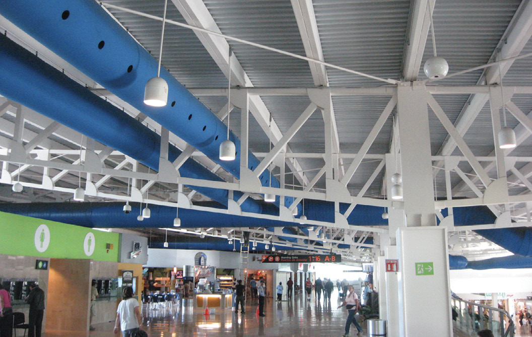 Ductsox Puerto Vallarta Airport fabric ductwork