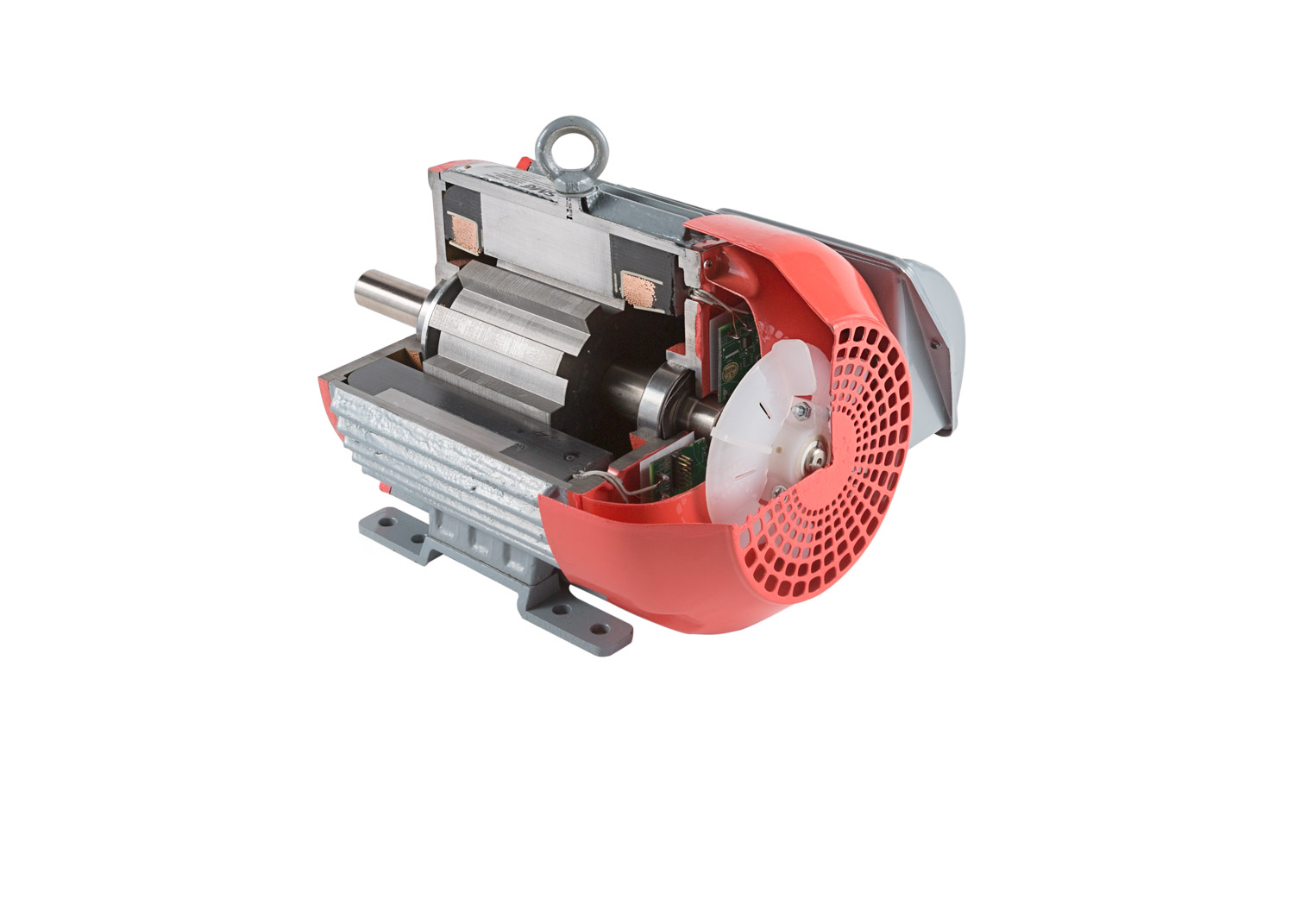 Motor cut away rear switched reluctance motor